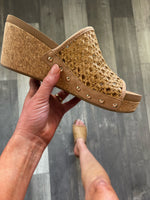 Vacation Tan Wedge by Corkys