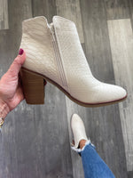 Ivory Dusky Python Bootie by MIA