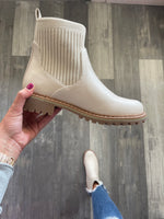 Cream Cabin Fever Bootie by Corkys