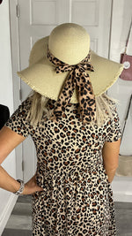 Cove Sun Hat Natural/Leopard