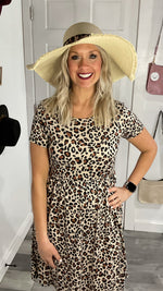 Cove Sun Hat Natural/Leopard