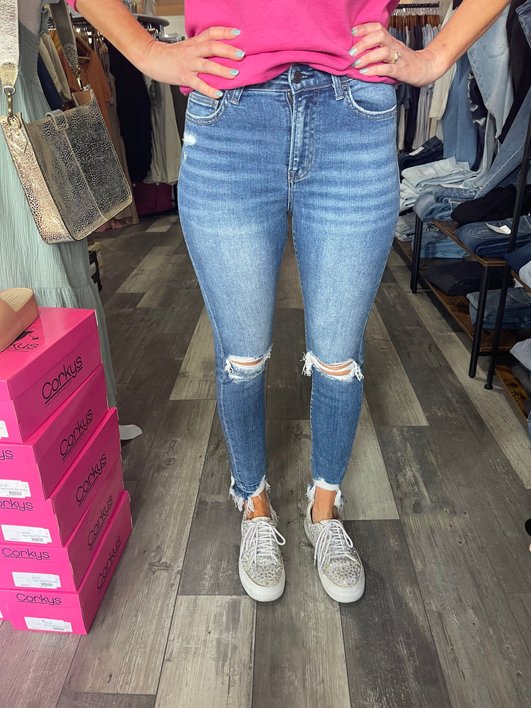 High Rise Ankle Skinny Flying Monkey