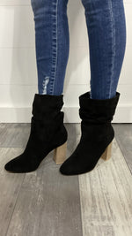 Black Darby High Bootie