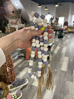 48” White & Lavender Bead Garland