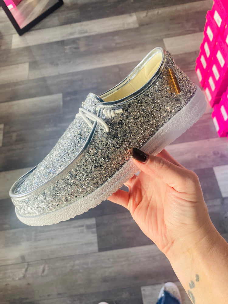 Silver Glitter Corky’s