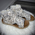 White Leopard Libra Sandal by VeryG