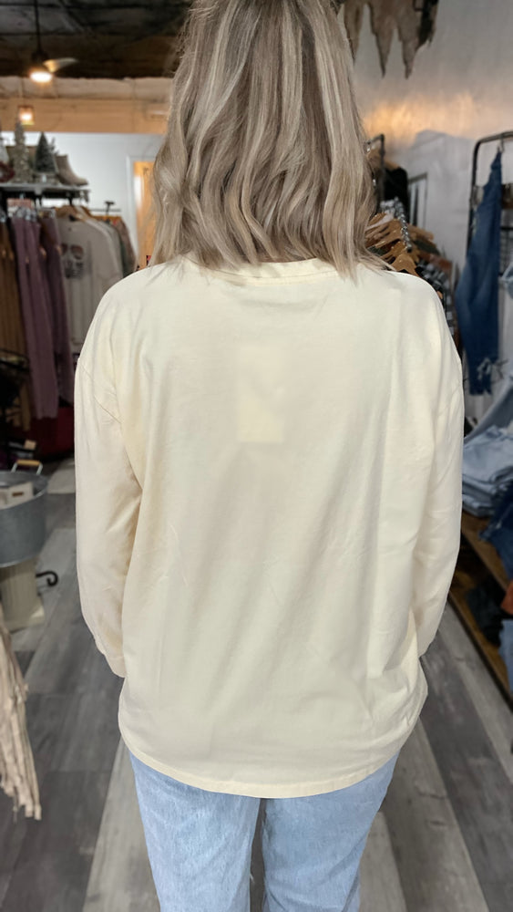 Cream Long Sleeve Cowgirl Shirt