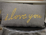 26x14” I Love You Lumbar Pillow