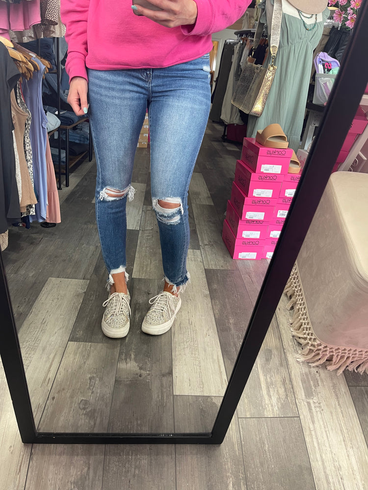 High Rise Ankle Skinny Flying Monkey