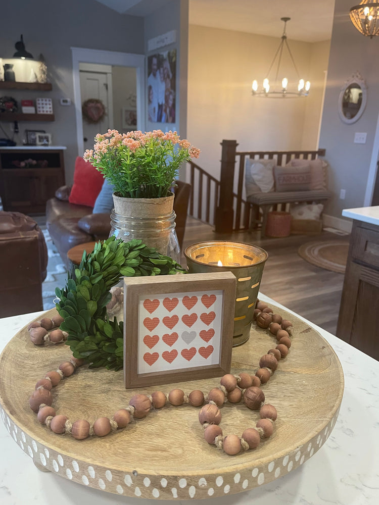 Hearts 4x4 Block Sign