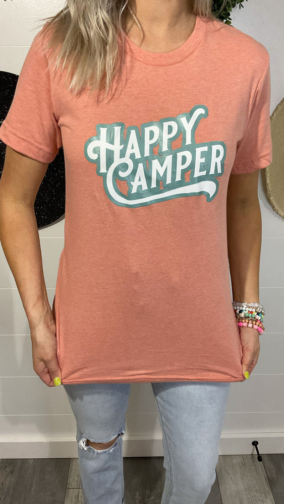 Sunset Retro Happy Camper Tee