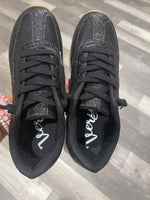 Vintage Shine Black Vry G Tennis Shoe