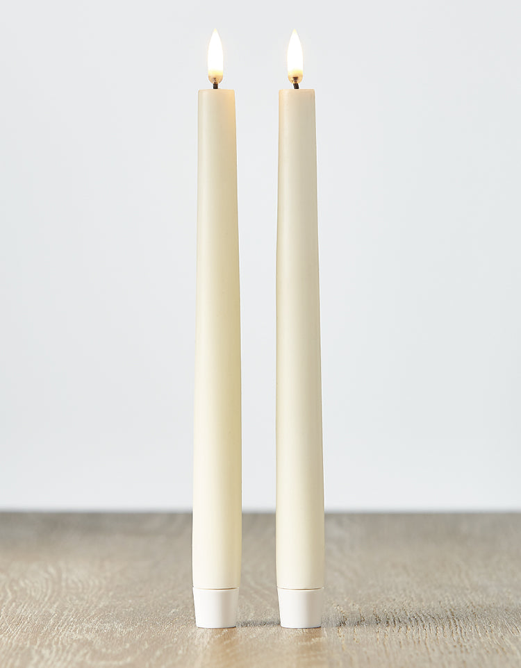 Uyuni Lighting Ivory Taper Candle Set