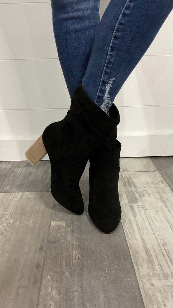 Black Darby High Bootie