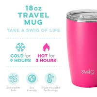 Swig Matte Hot Pink Travel Mug