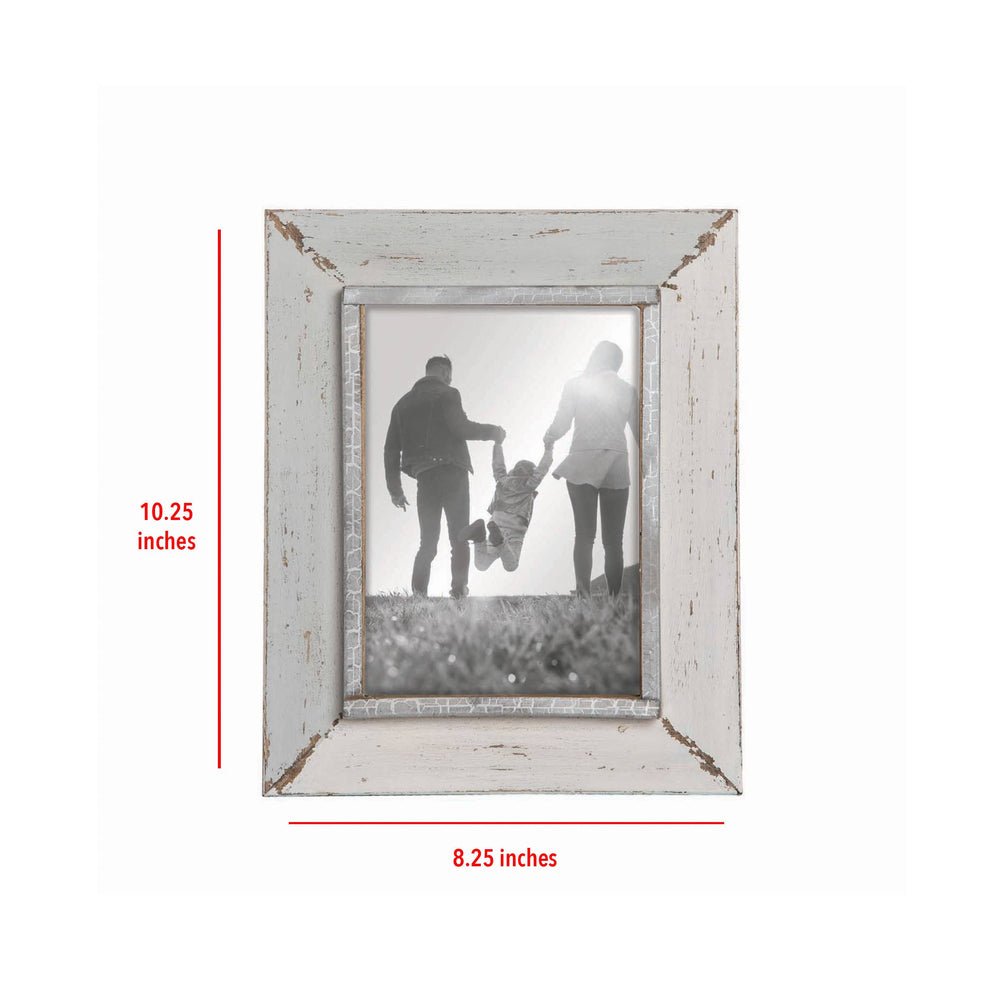 5x7 Warm Gray Silver Trim Photo Frame