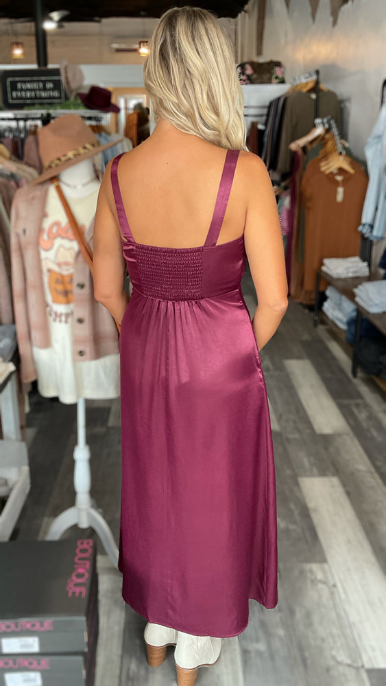 Satin Midi Dress