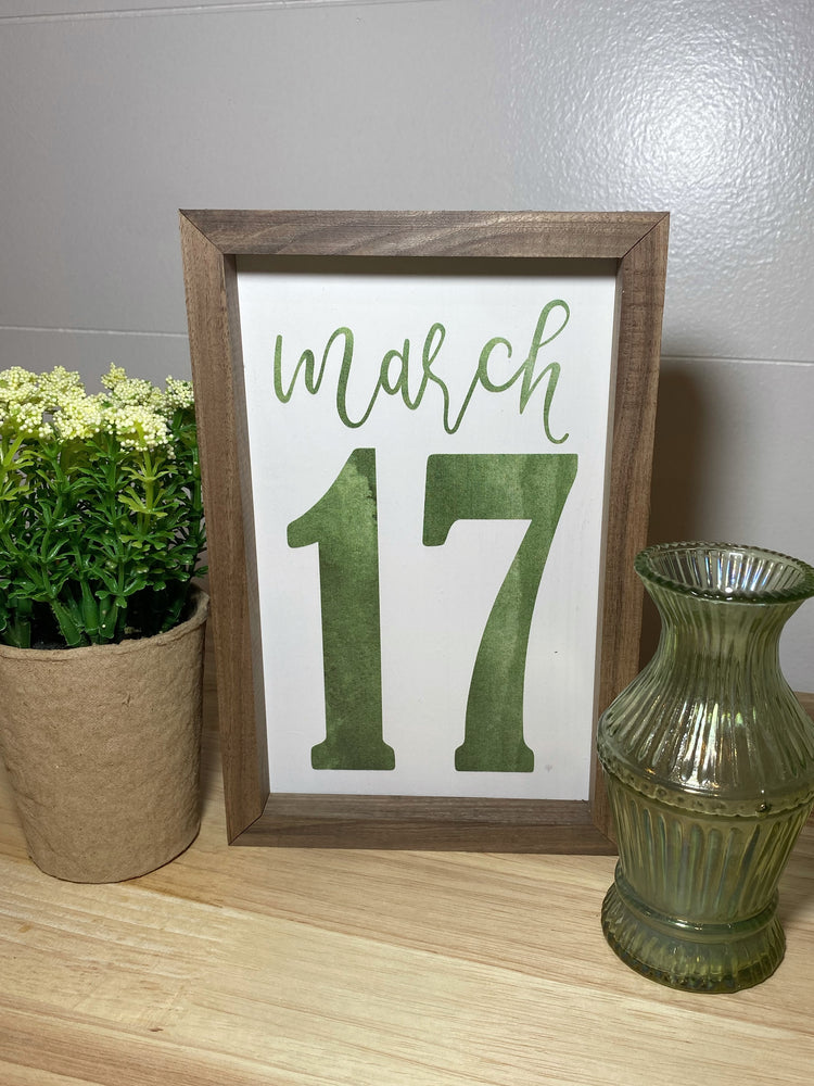 5x8 March 17th White Sign