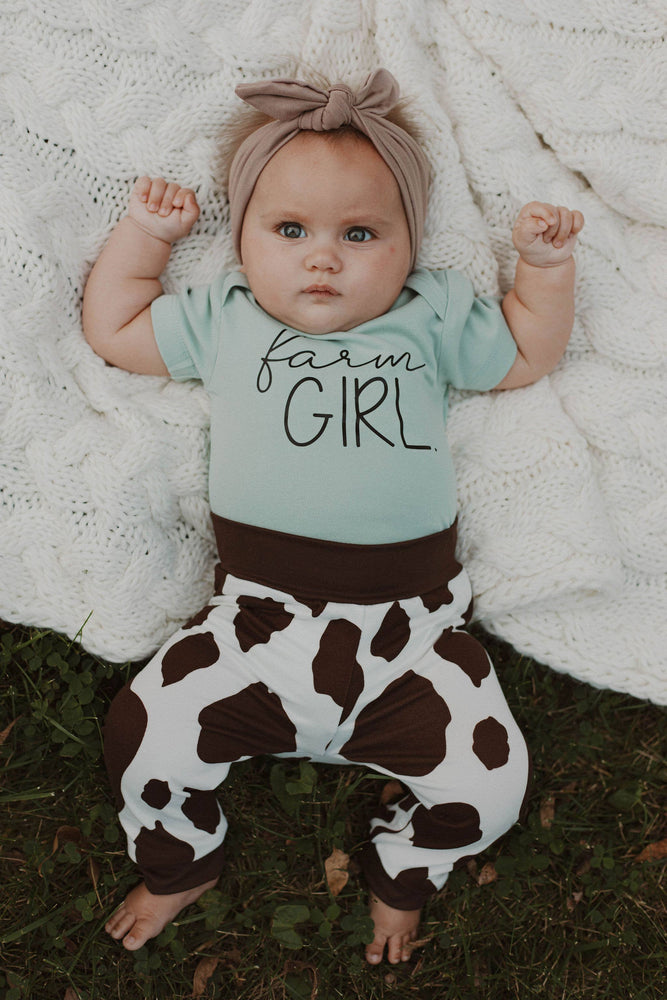 Infant Cow Print Joggers