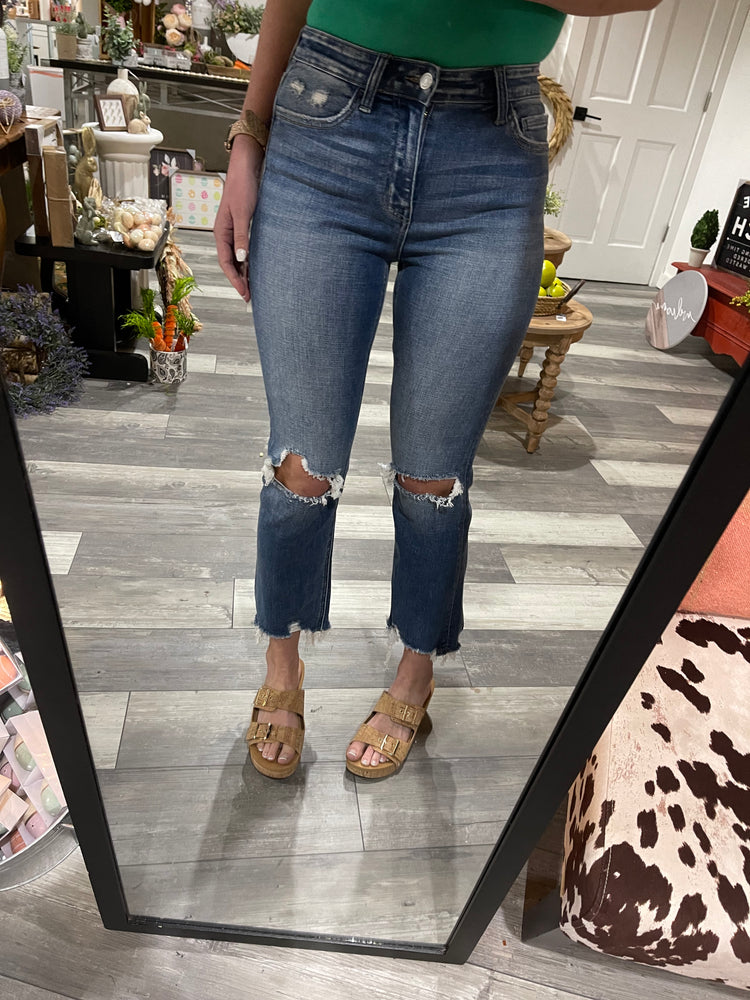 Distressed High Rise Holly Jeans