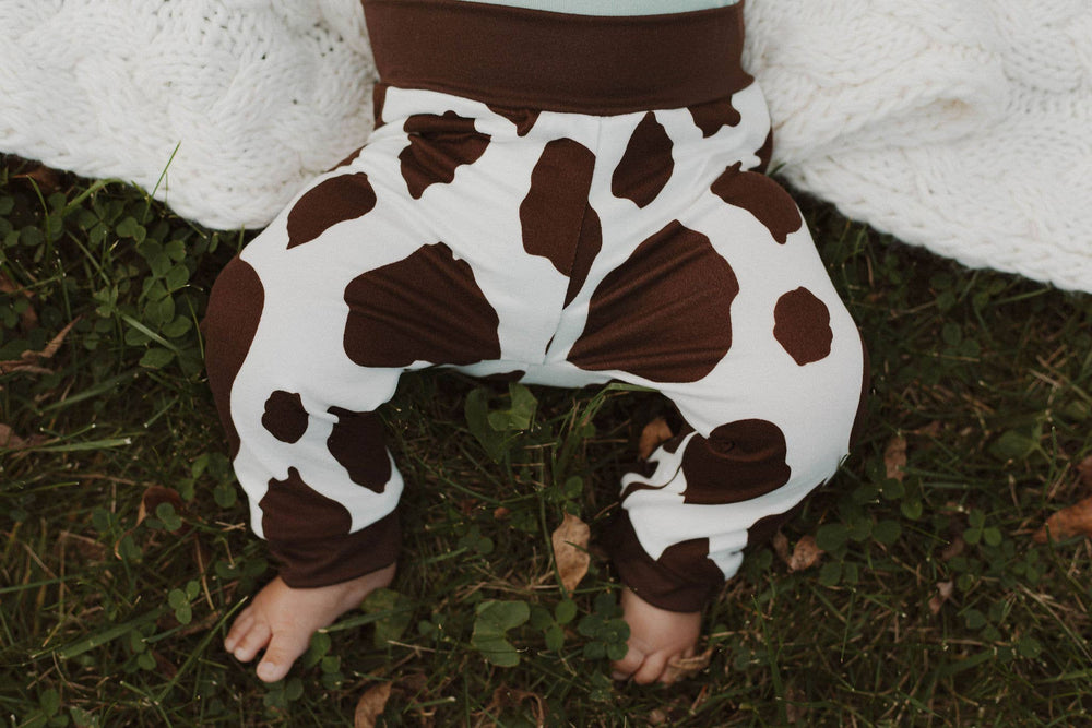 Infant Cow Print Joggers