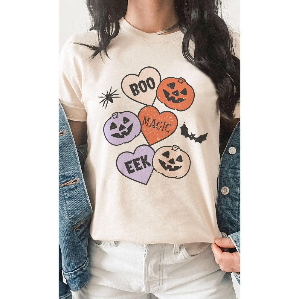 Cream Halloween Candy Graphic Tee