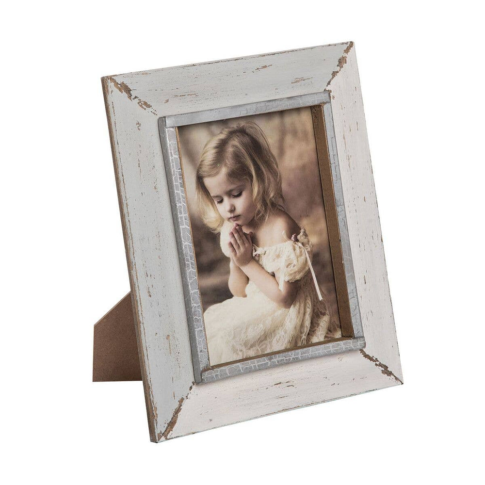 5x7 Warm Gray Silver Trim Photo Frame
