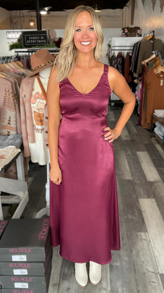 Satin Midi Dress