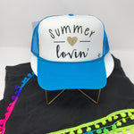 Turquoise Summer Lovin’ Trucker Hat