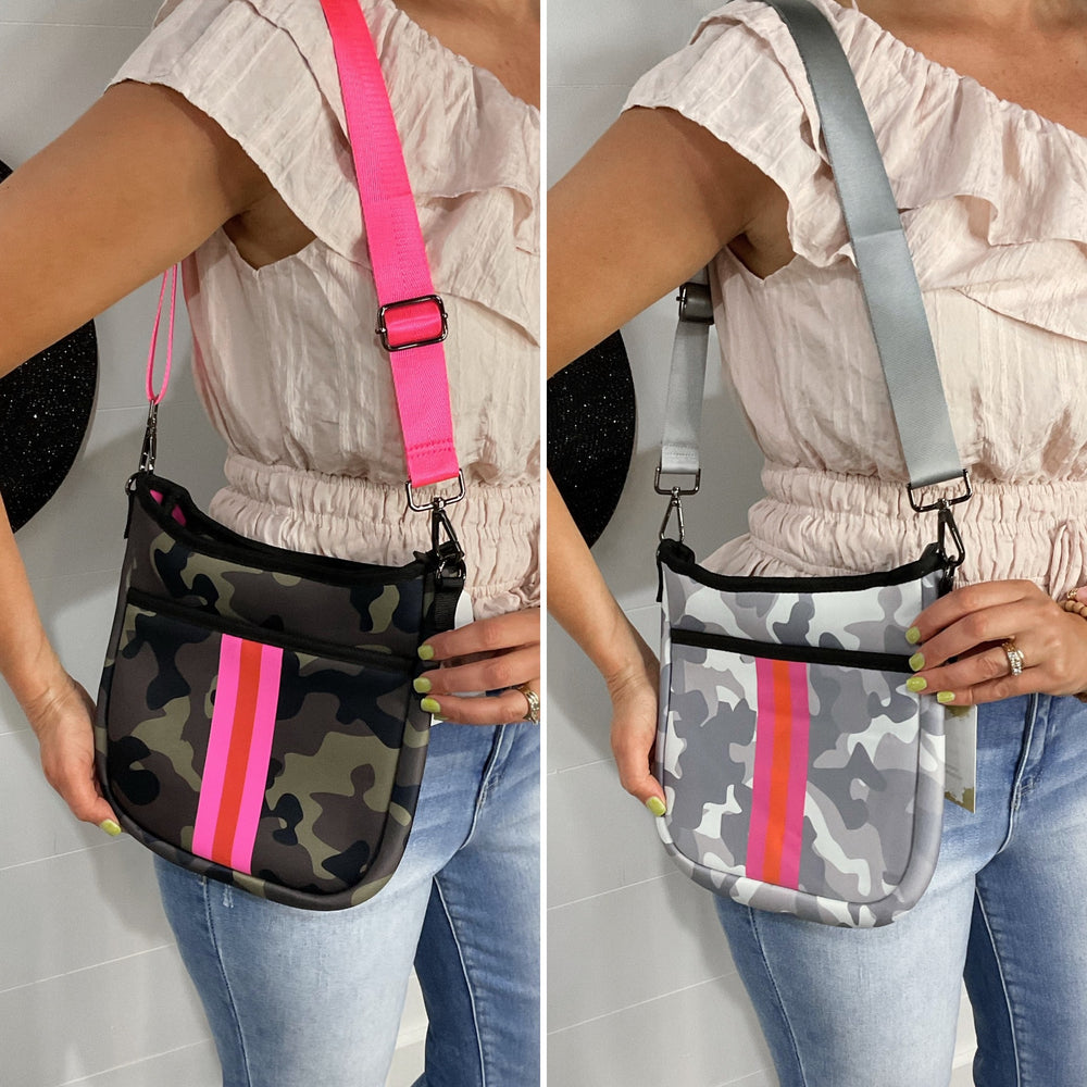 Neoprene Camo Crossbody Purse