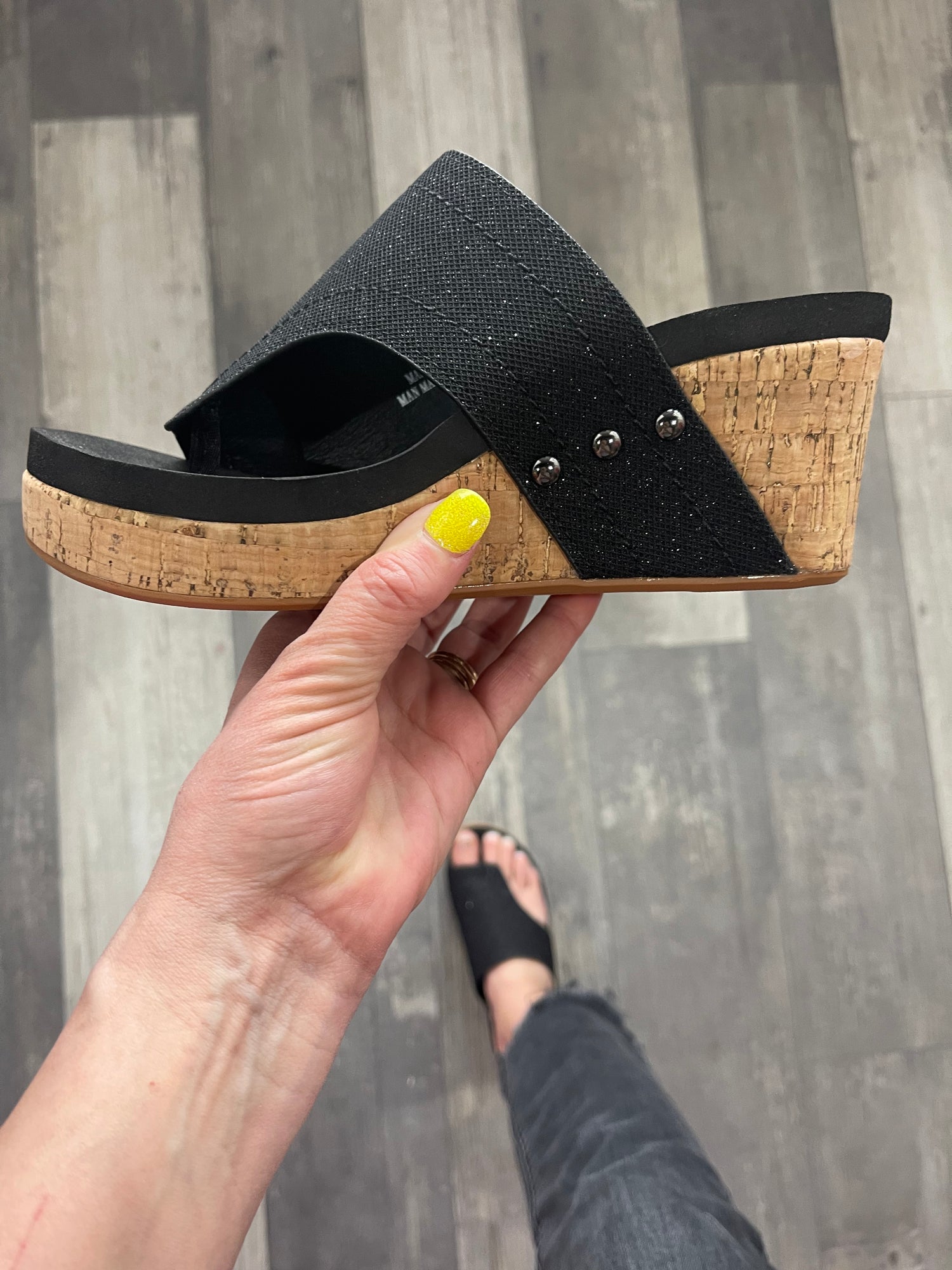 Corkys clearance black wedges