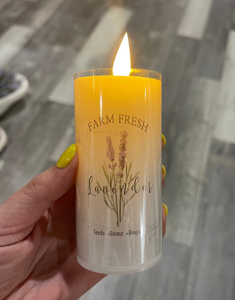 4” Farm Fresh Lavender LED Votive Candle