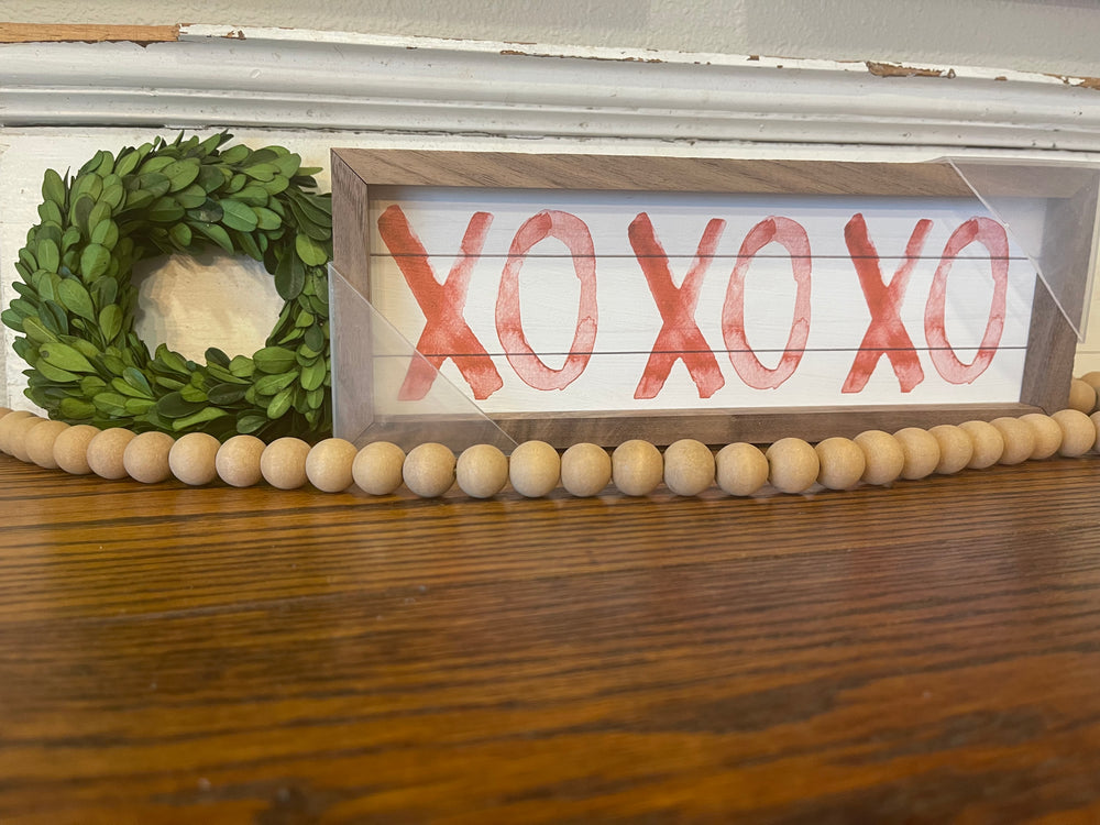 XOXO 12x4 Block Sign