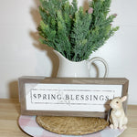 12x4 Spring Blessings Greenery Sign