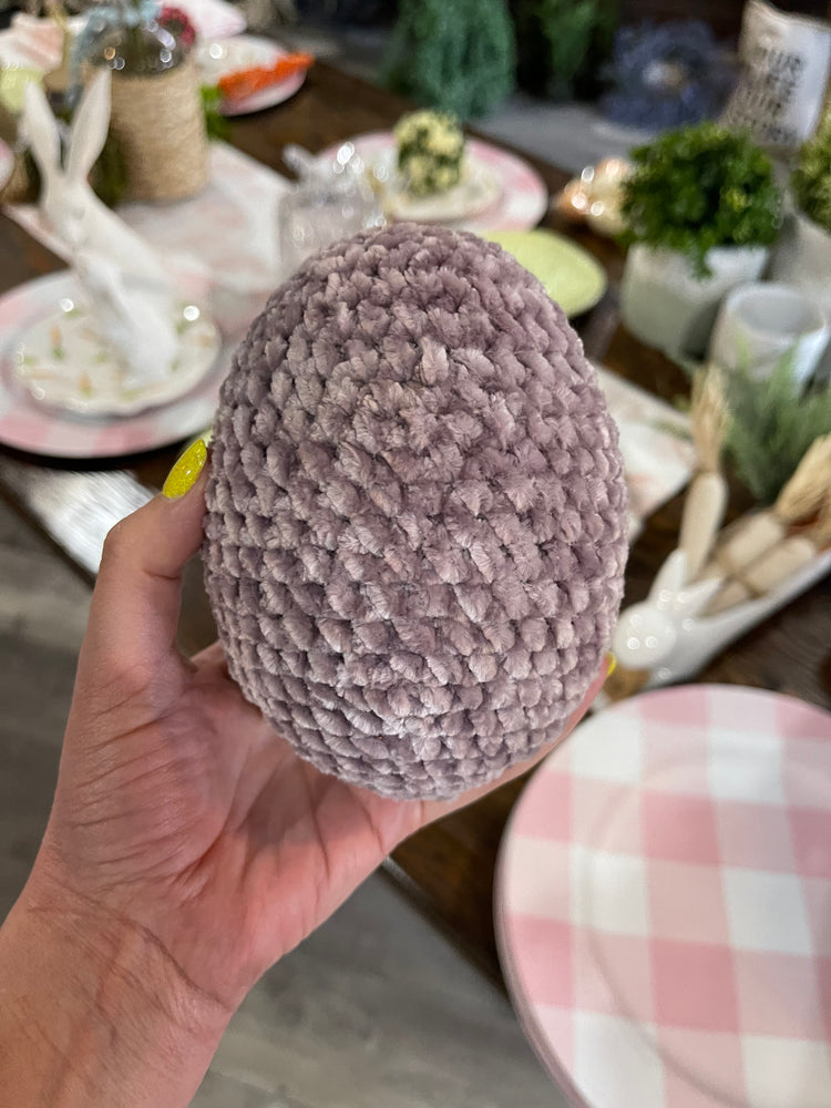 5” Purple Crochet Easter Egg