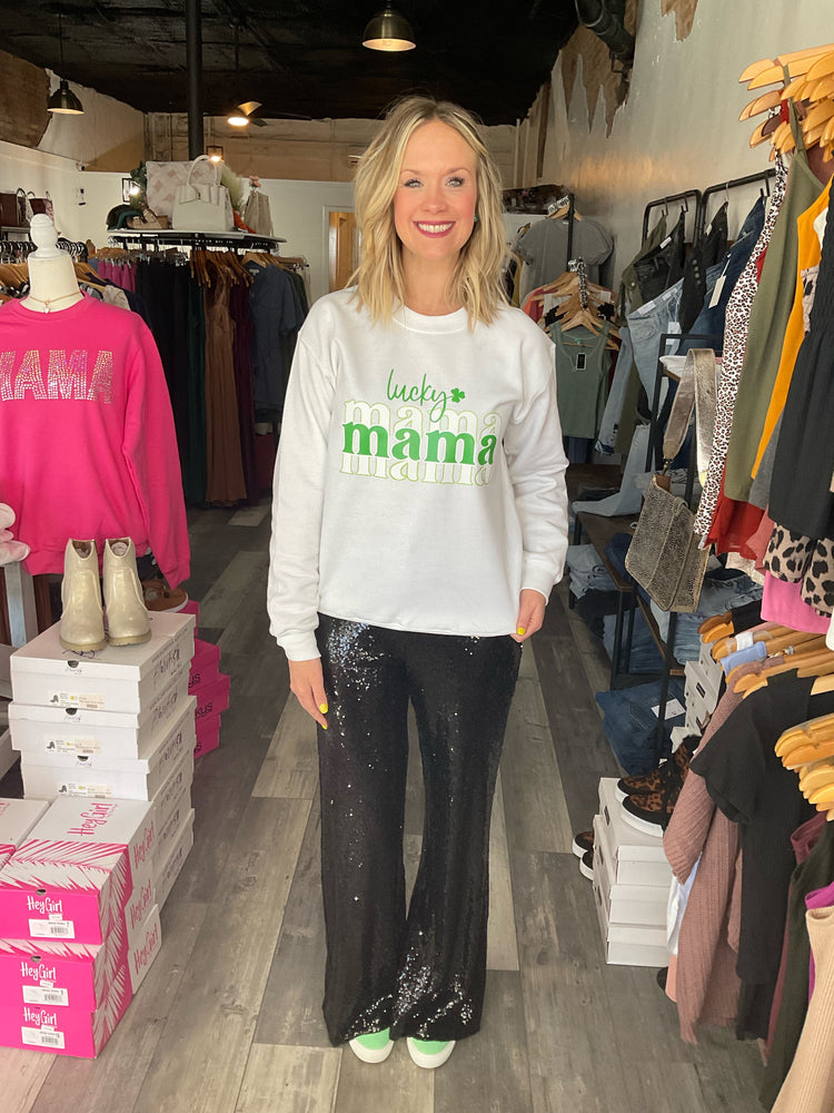 Lucky Mama Crew Neck