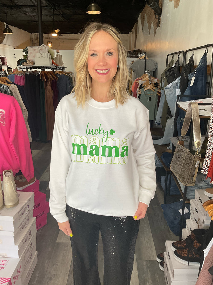 Lucky Mama Crew Neck